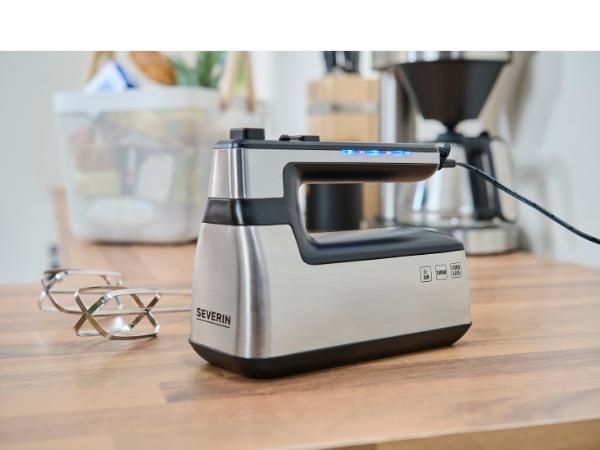 Severin Håndmixer trådløs 100 watt stål/sort